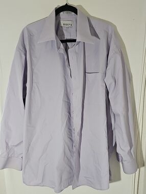 Modena Men's Lavender Dress Shirt - Classic Spread Collar